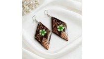 Hot Sale Painting Wood Earrings Originally Design